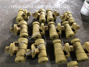 resin sand core production