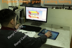 Engineer design gravity casting tooling