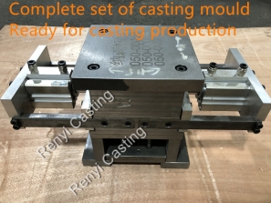 Complete set of casting mould, ready for castingn production