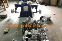 Grinding off Casting riser