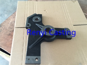 Ductile iron casting with Black paint finish