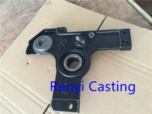 Ductile iron casting with Black paint finish