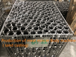 Meat mincer body production machined