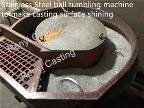 Stainless Steel ball tumbling machine to make casting surface shining